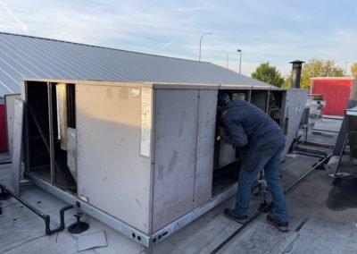 York commercial gas package unit replacement in Arlington, Texas