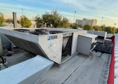 York rooftop commercial gas package unit that was approved for replacement by our customer in Arlington, Texas