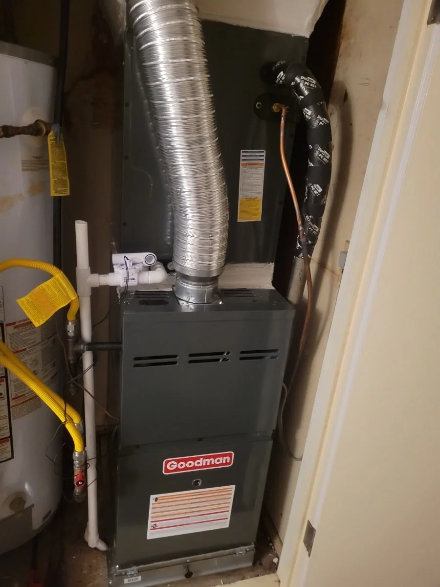 Upflow furnace and coil replacement in Lancaster, Texas (AFTER)
